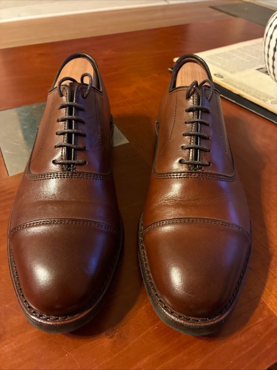 Allen Edmonds Other - Allen Edmonds Men’s Park Avenue Chili Captoe Oxfords Dainite Soles US7E